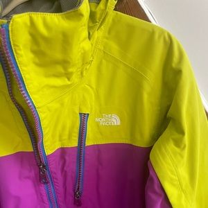 North Face fluorescent jacket